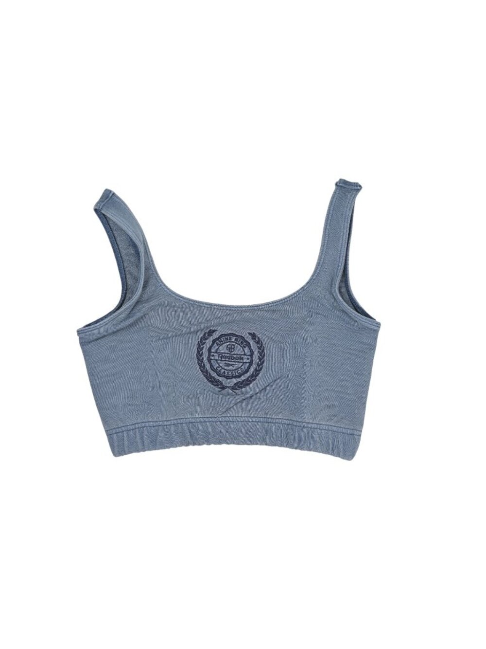 Anine Bing x Reebok Logo Crop Top in Blue